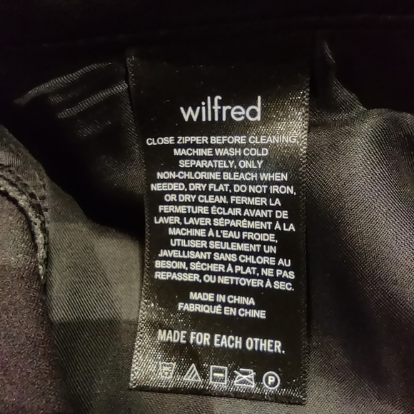 Aritzia Wilfred The Melina, Black, Vegan Leather, High Rise, 5 pockets, Size 12 - Picture 7 of 14